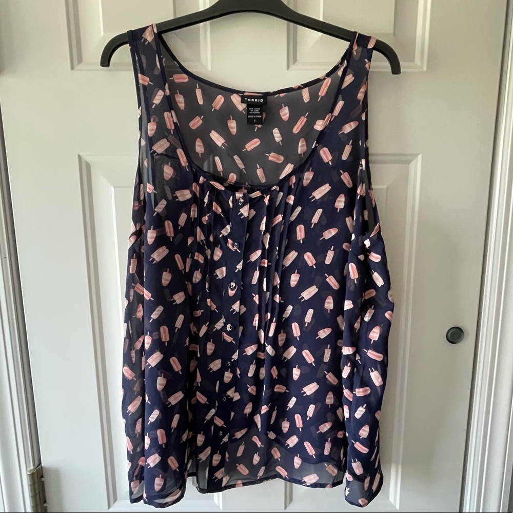 Torrid Popsicles top. Gently used.